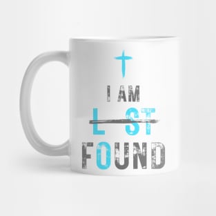 I Am Found, Christian Typography Mug